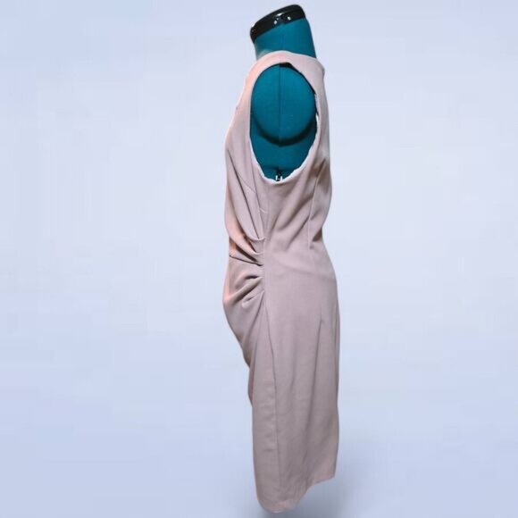 Le Chateau Dusty Rose Professional Pencil Sheath Dress - Size Large - Picture 2 of 8